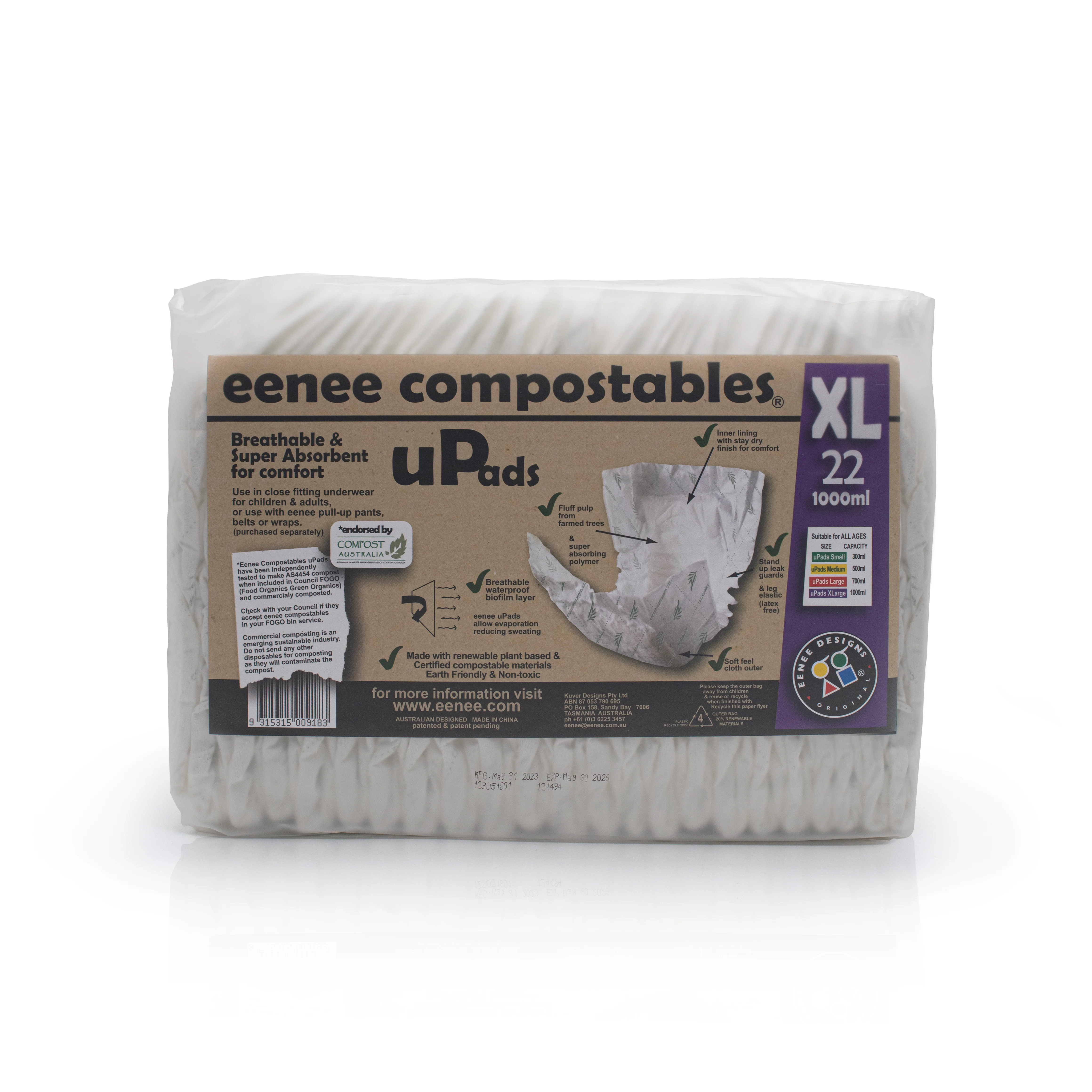 Eenee Compostable Nappy Pads - Image 4